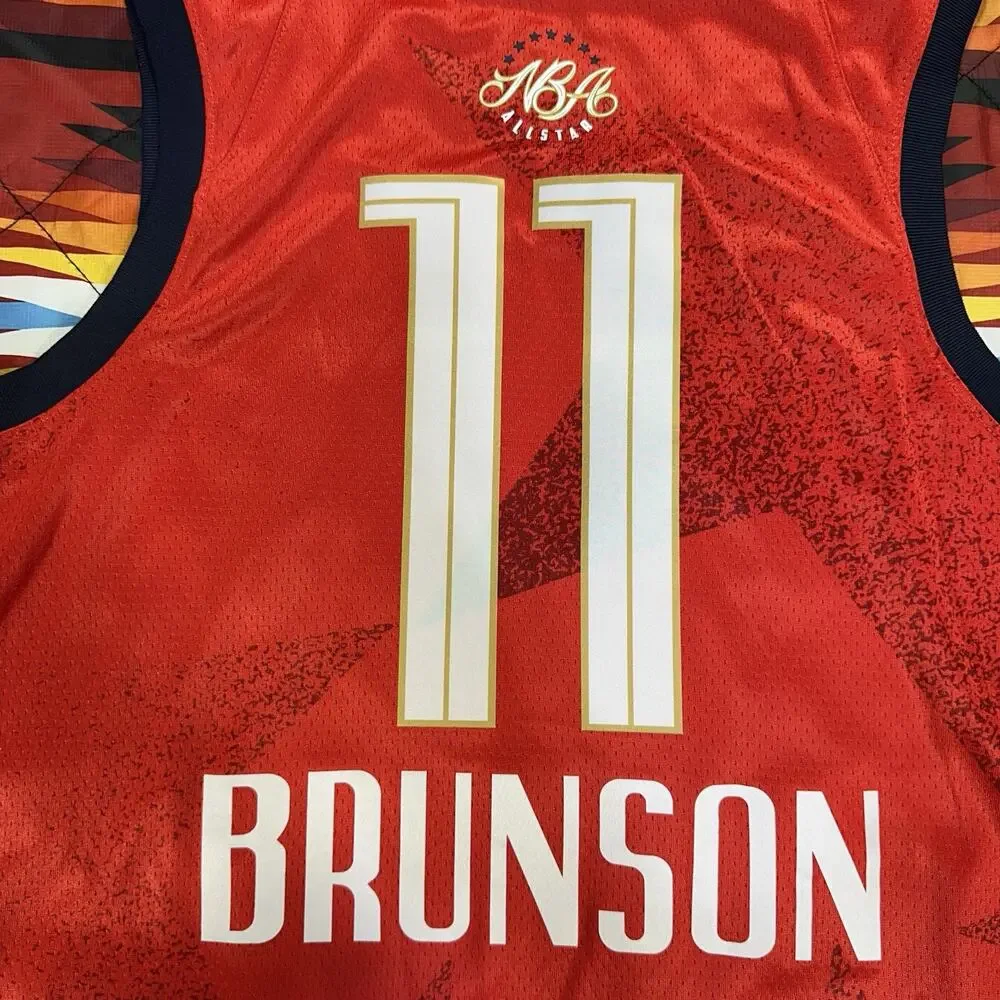 NEW YORK KNICKS Jalen Brunson 2026 NBA All Star USA Jordan Jersey Men’s Medium